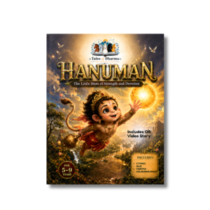 Hanuman book cover – Tales of Dharma best story book for kids ages 5-9