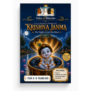 Krishna Janma front cover – Tales of Dharma best book for kids ages 5-9